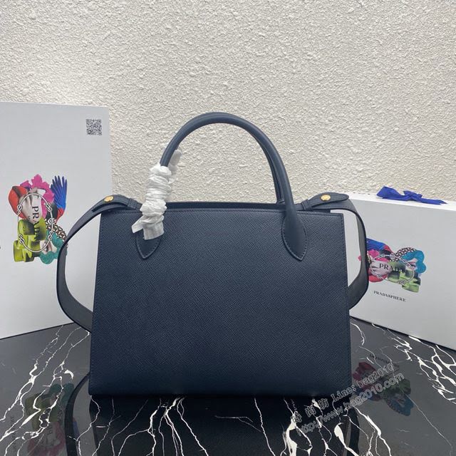 prada女包 普拉達專櫃最新爆款大號手提包 1BA155 Saffiano皮革手袋 prada十字紋小牛皮肩背包  pyd2140